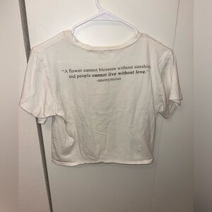 Cream colored graphic tee